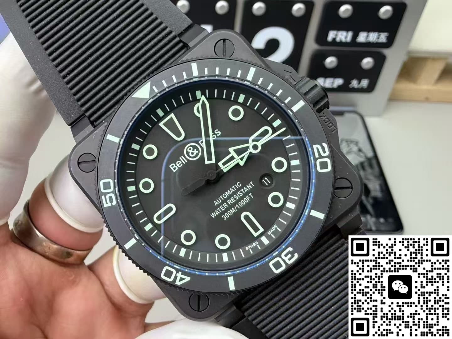 Bell & Ross Instruments BR03A-D-OL-CE-SRB M+ Factory Date Display