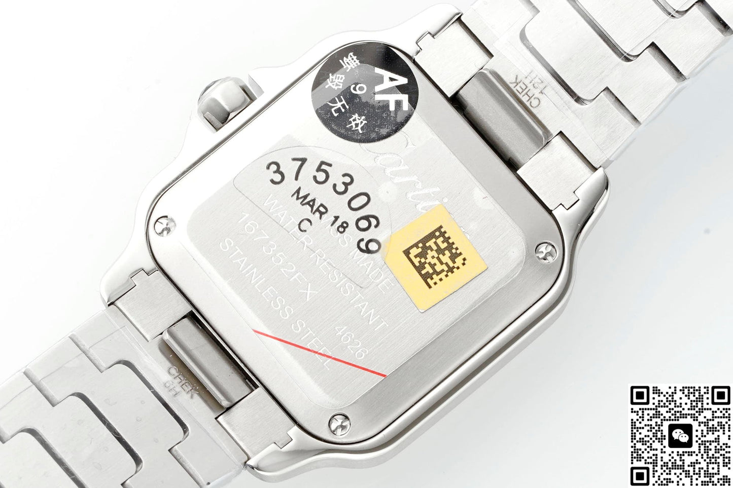 Cartier Santos W2SA0033 AF Factory Sapphire Crystal