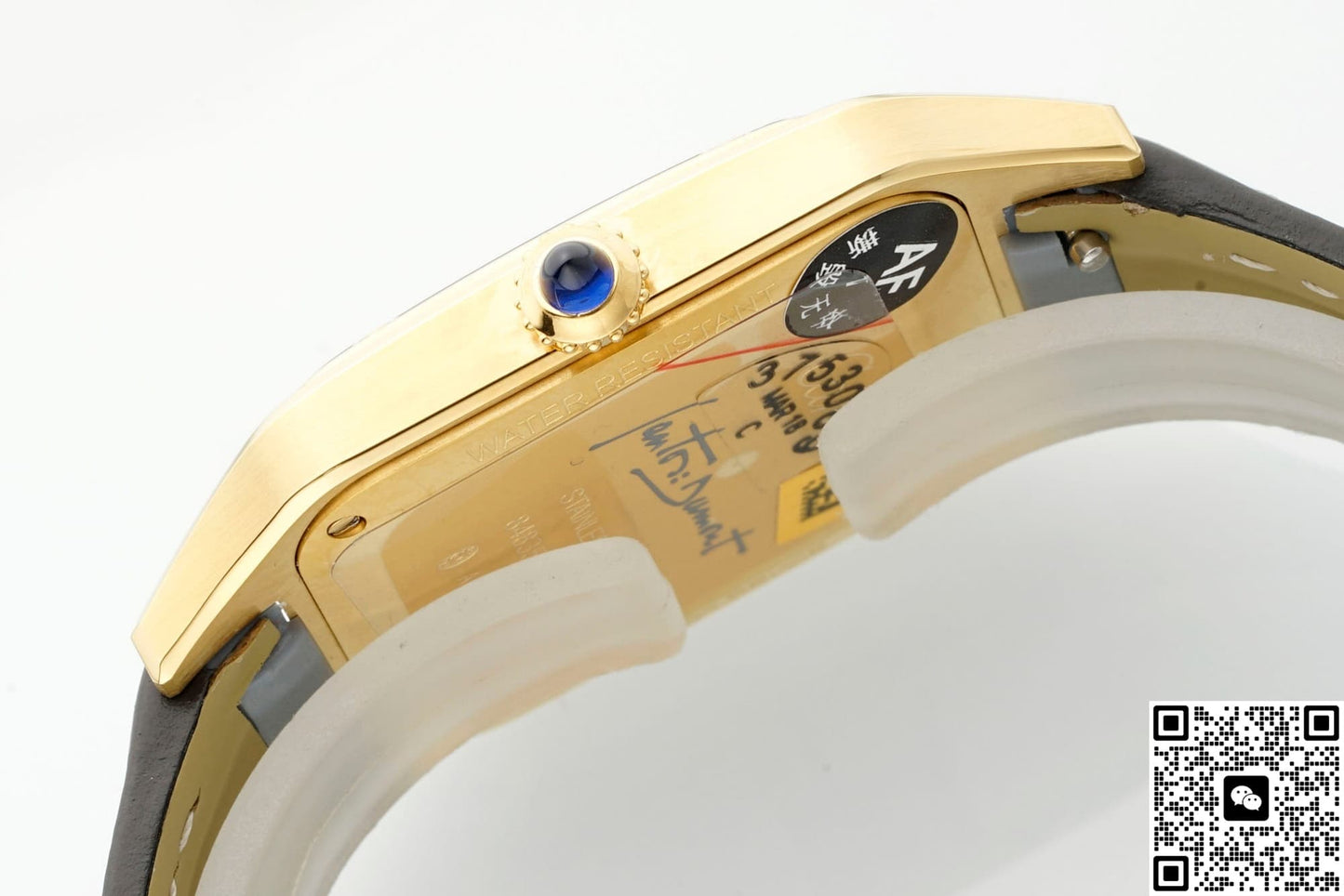 Cartier Santos WGSA0097 AF Factory Alligator Leather Strap