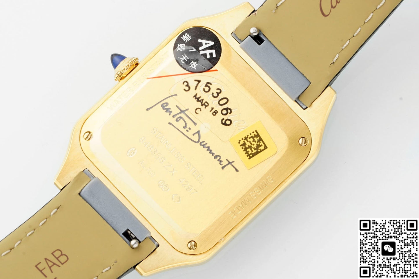 Cartier Santos WGSA0097 AF Factory Alligator Leather Strap