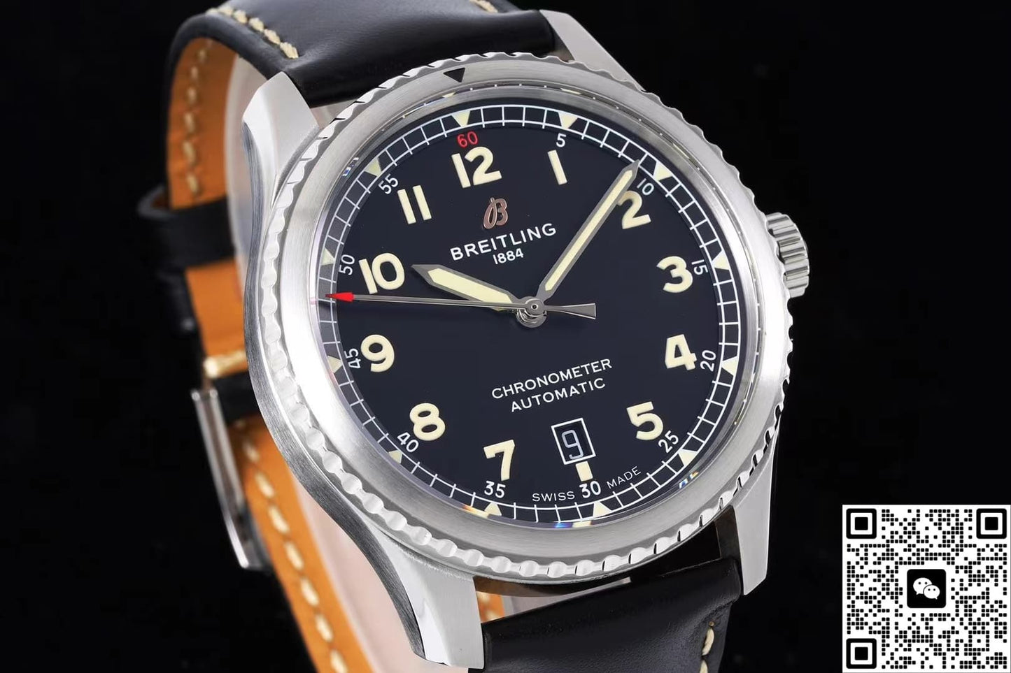 Breitling Classic AVI A17315101B1X1 BLS Factory Calfskin Strap