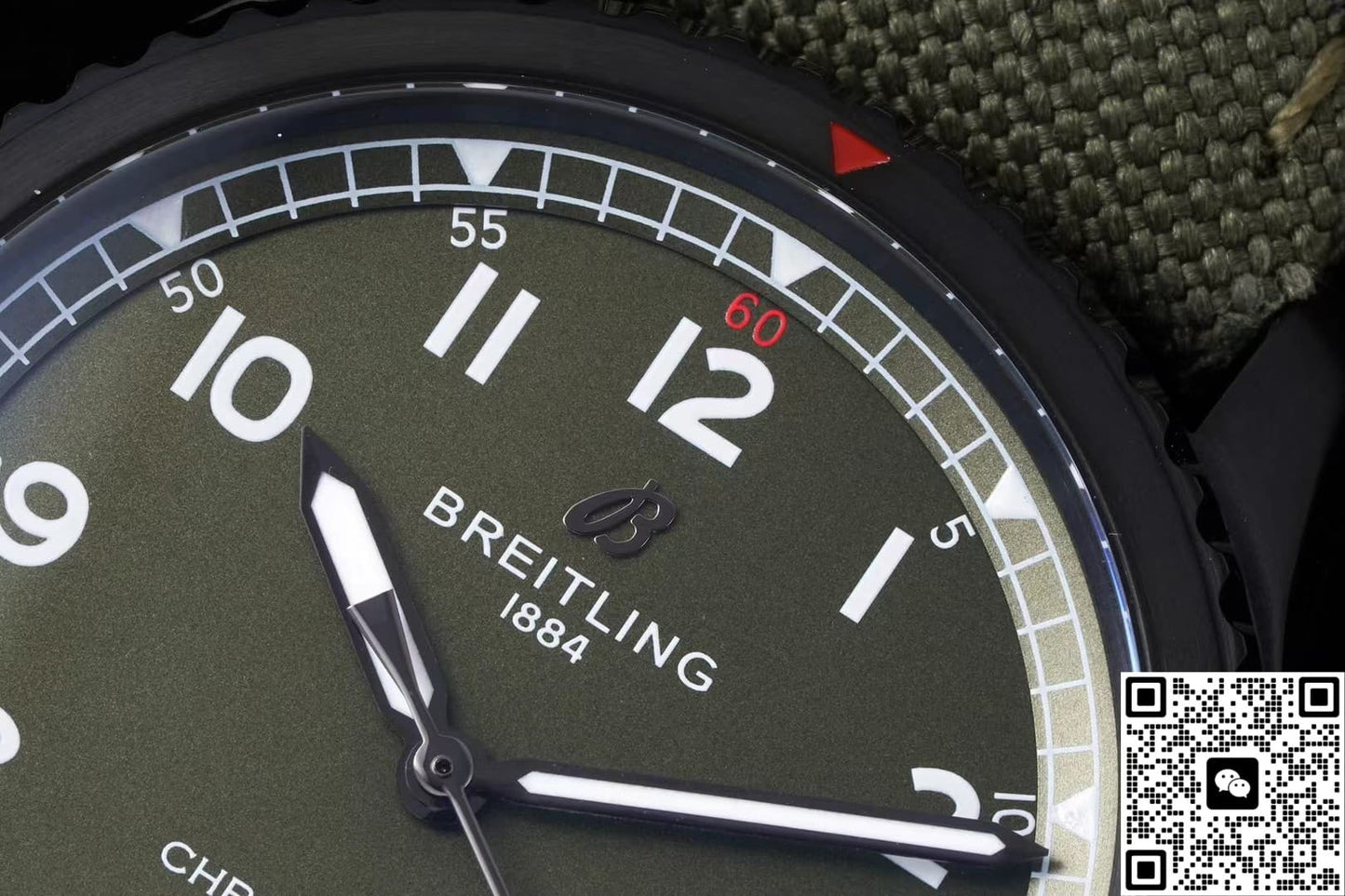 Breitling Classic AVI M173152A1L1X2 BLS Factory Military Strap