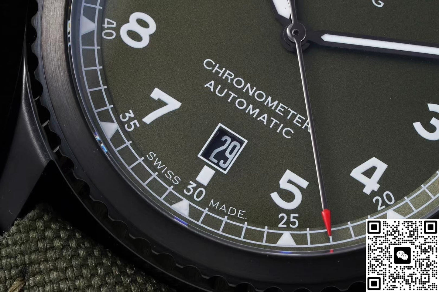 Breitling Classic AVI M173152A1L1X2 BLS Factory Military Strap