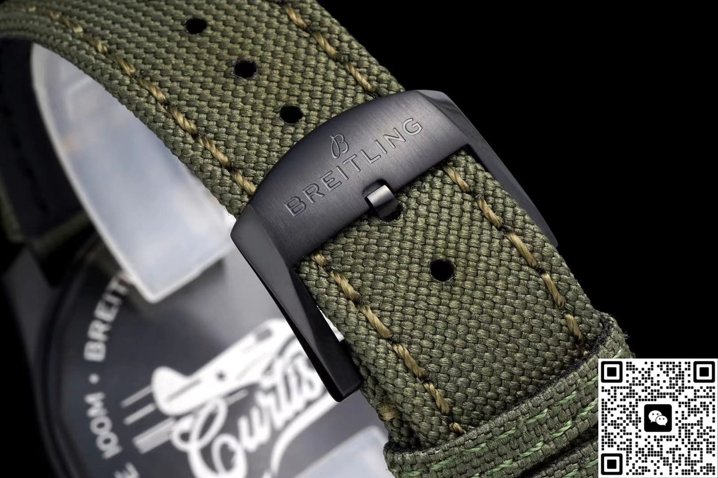 Breitling Classic AVI M173152A1L1X2 BLS Factory Military Strap