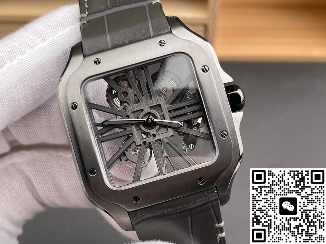Cartier Santos WHSA0009 RF Factory Alligator Leather Strap