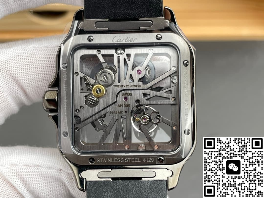 Cartier Santos WHSA0009 RF Factory Alligator Leather Strap
