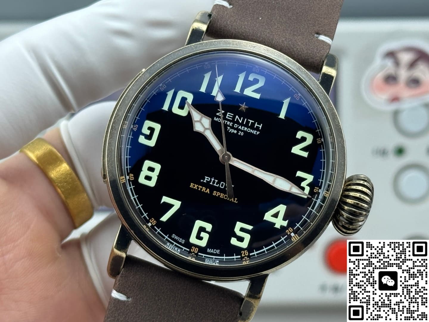 Zenith Pilot 29.2430.679-21.C753 V+ Factory Bronze Case