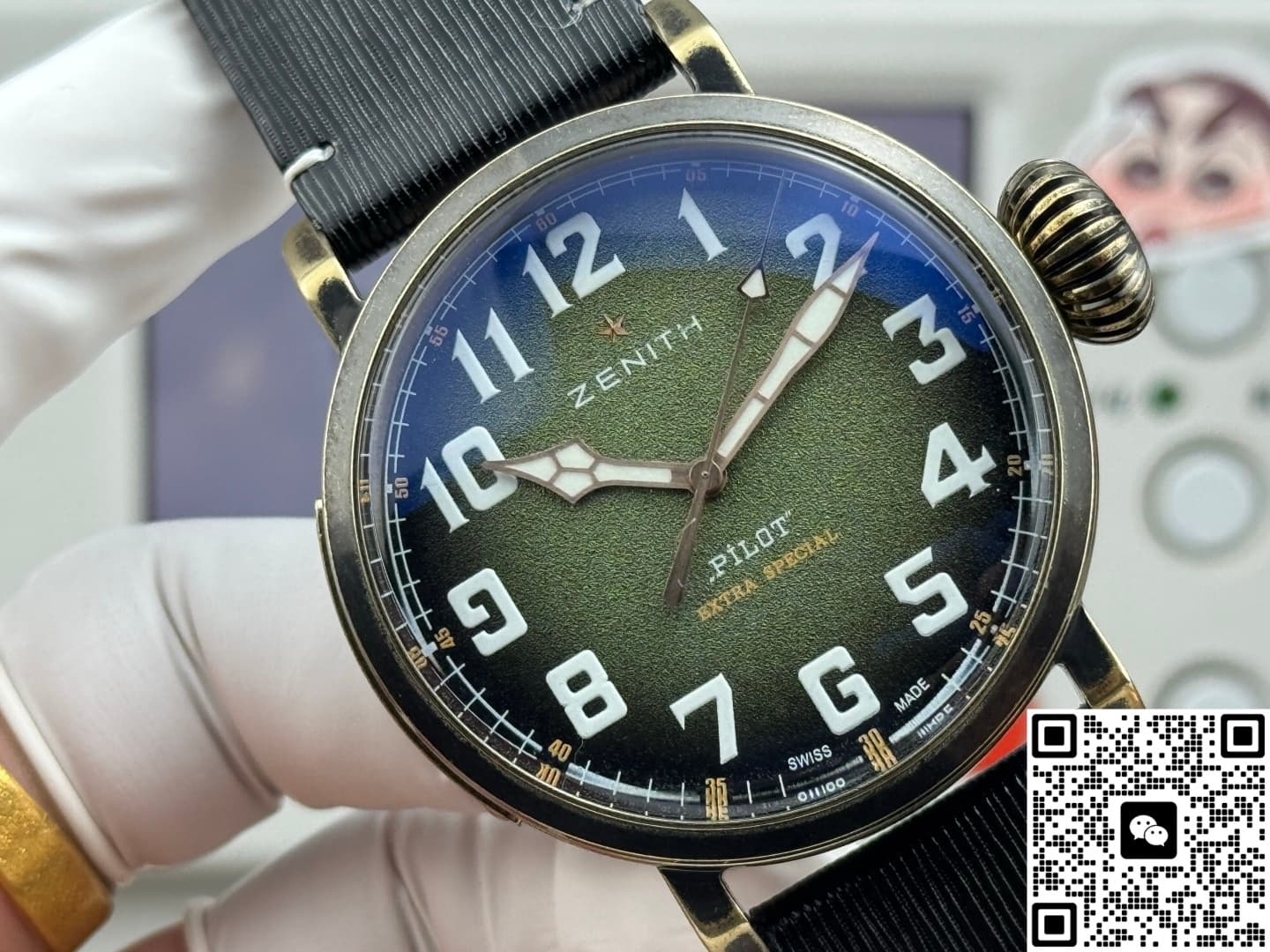 Zenith Pilot 29.2430.679-63.I001 V+ Factory Calfskin Strap