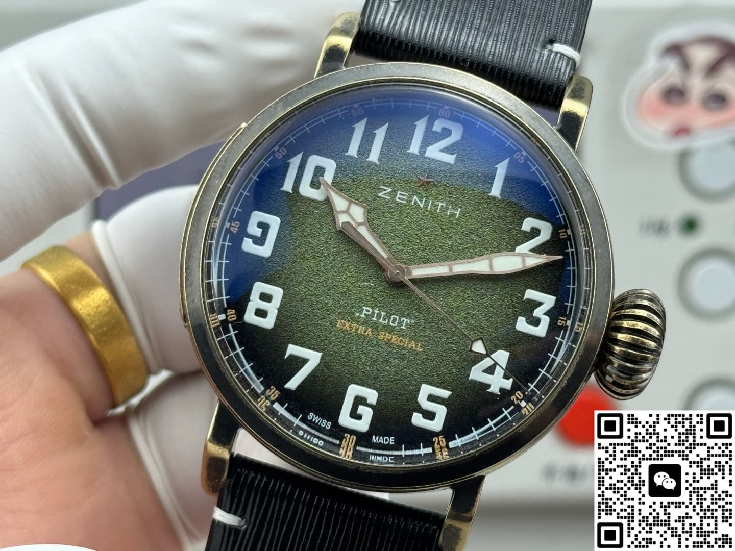 Zenith Pilot 29.2430.679-63.I001 V+ Factory Calfskin Strap