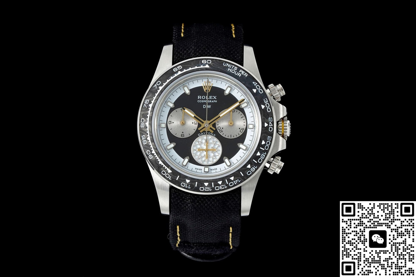 Rolex Daytona DIW Factory Black Carbon Fiber Bezel