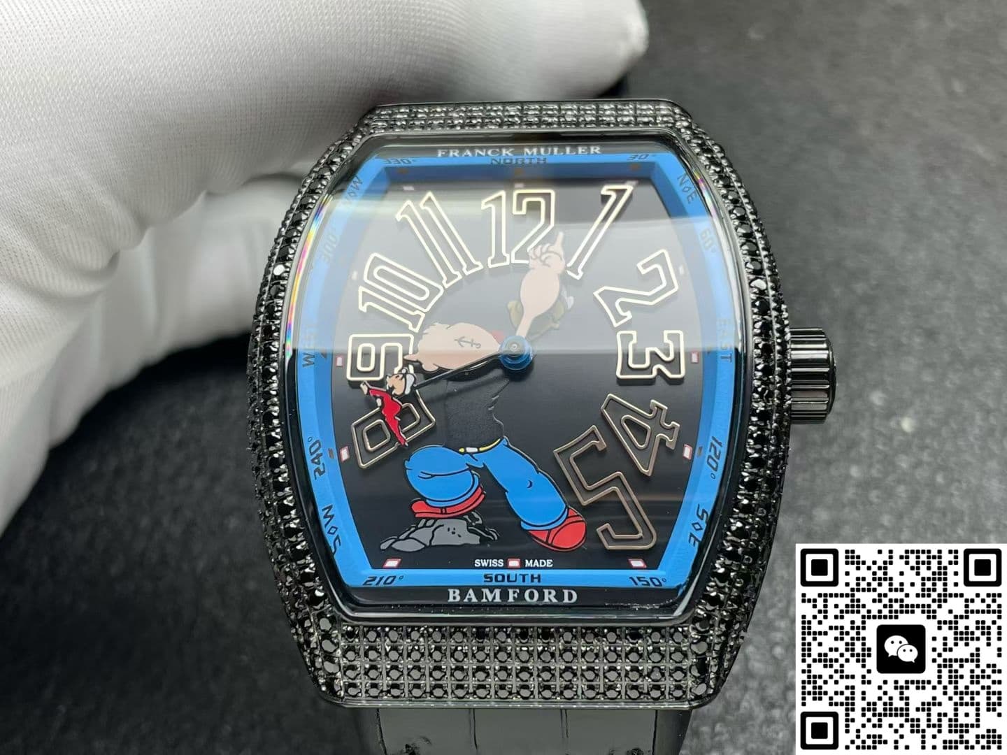Franck Muller Vanguard Crazy Hours Jisbar V43 CH JSR ABF Factory Sapphire Crystal