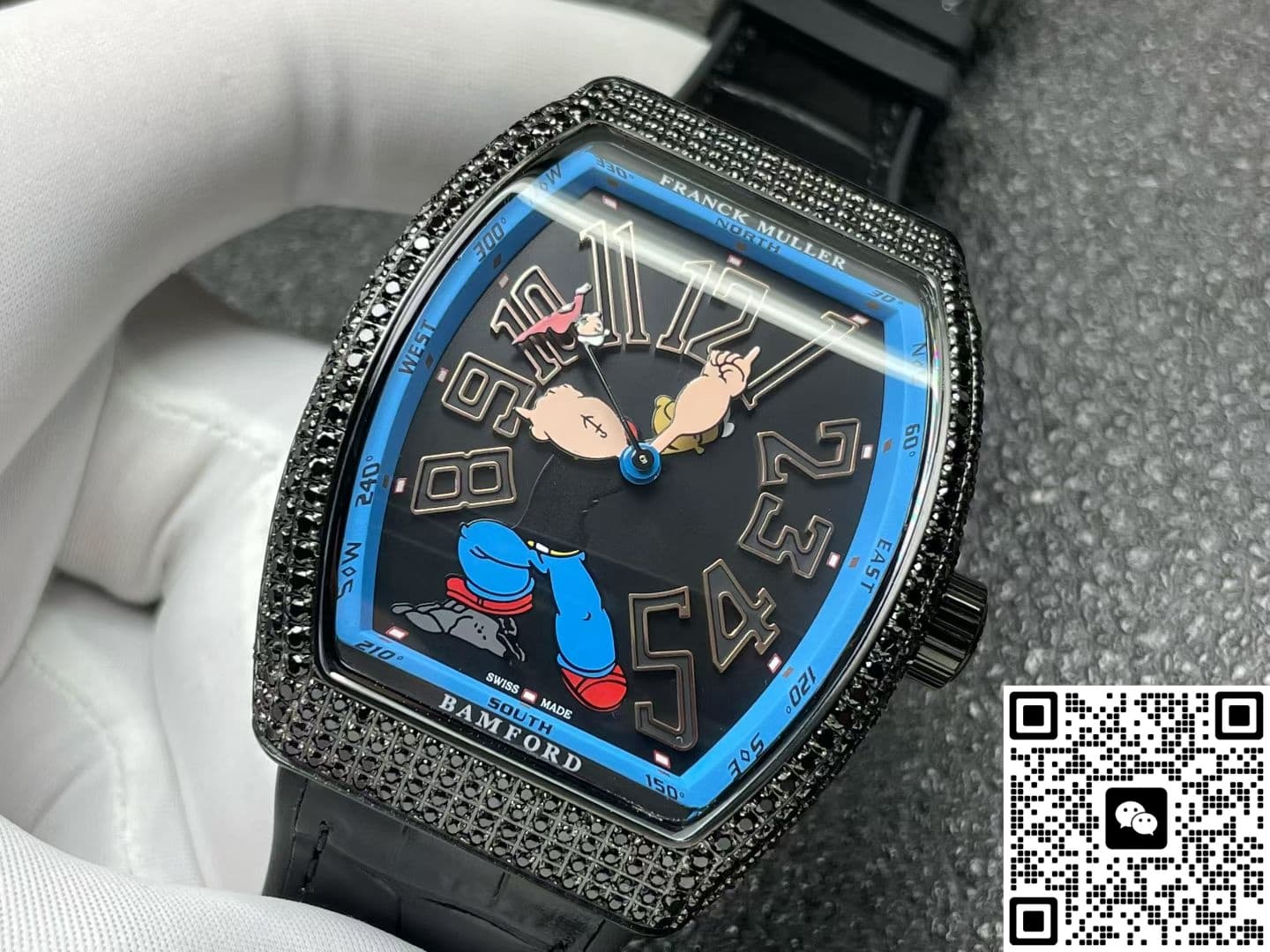 Franck Muller Vanguard Crazy Hours Jisbar V43 CH JSR ABF Factory Sapphire Crystal