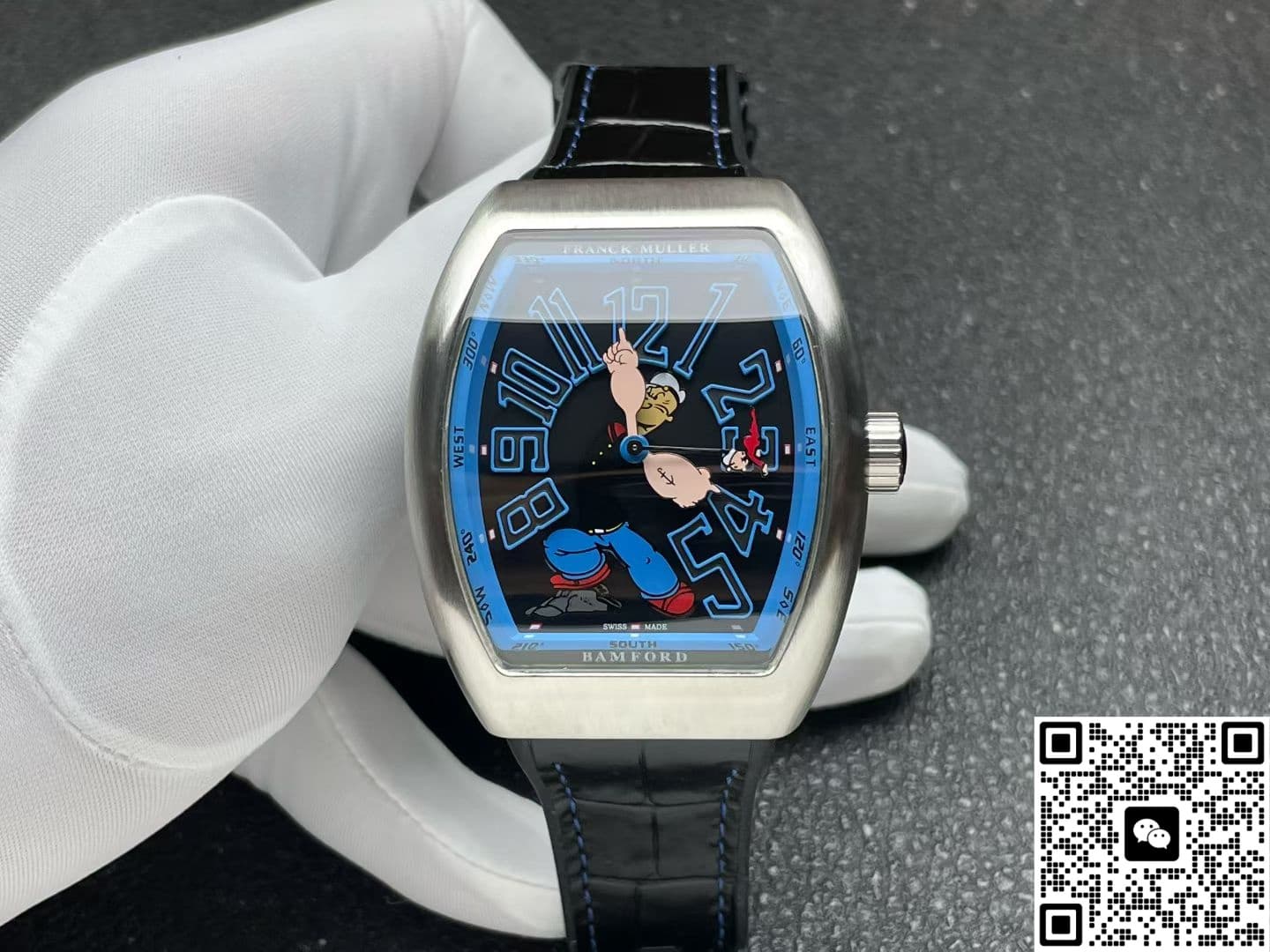 Franck Muller Vanguard x Popeye Limited Edition V45 SC DT ABF Factory Stainless Steel Case