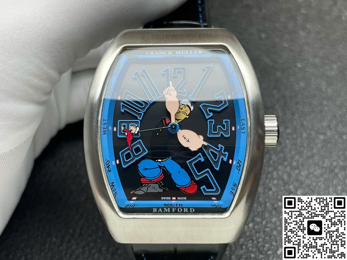 Franck Muller Vanguard x Popeye Limited Edition V45 SC DT ABF Factory Stainless Steel Case
