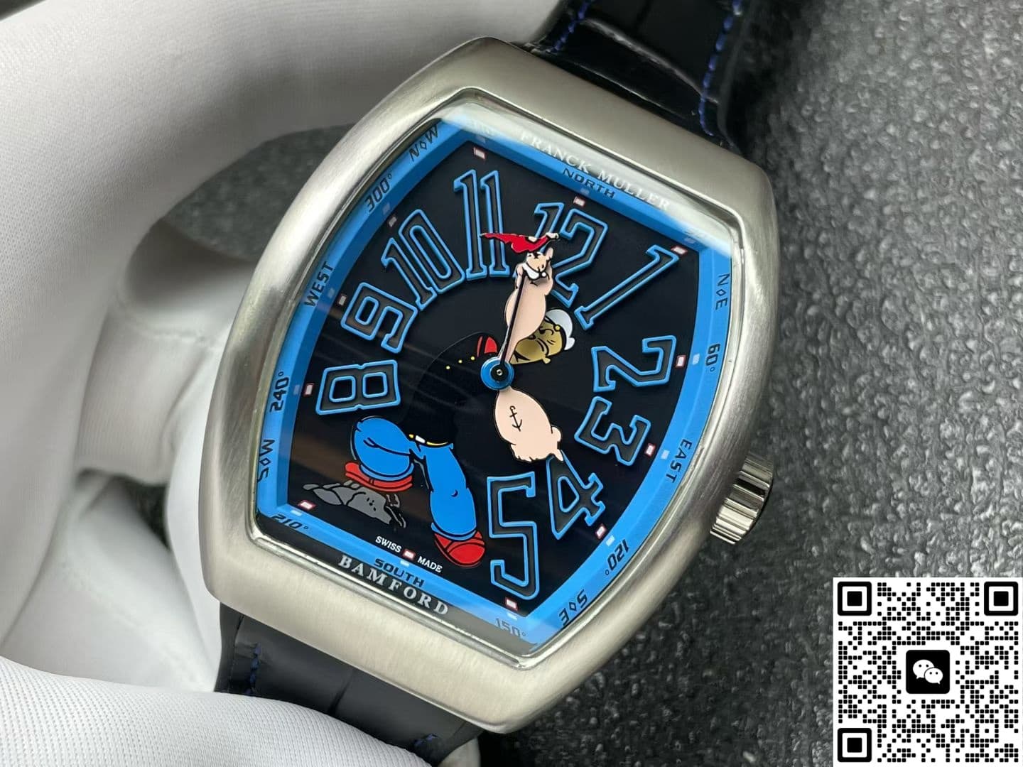 Franck Muller Vanguard x Popeye Limited Edition V45 SC DT ABF Factory Stainless Steel Case