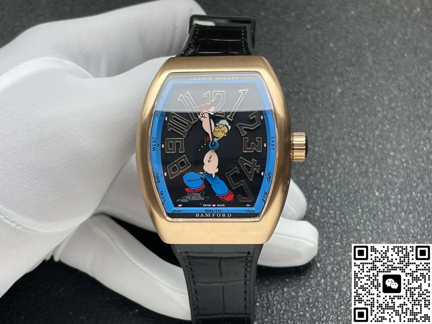 Franck Muller Vanguard x Popeye Limited Edition V45 SC DT ABF Factory Rose Gold Case