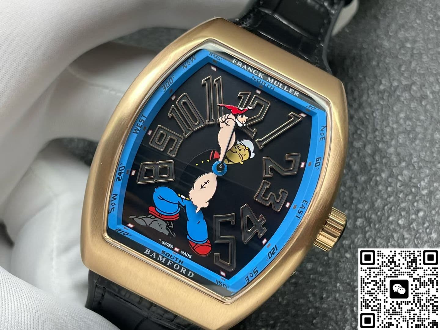 Franck Muller Vanguard x Popeye Limited Edition V45 SC DT ABF Factory Rose Gold Case