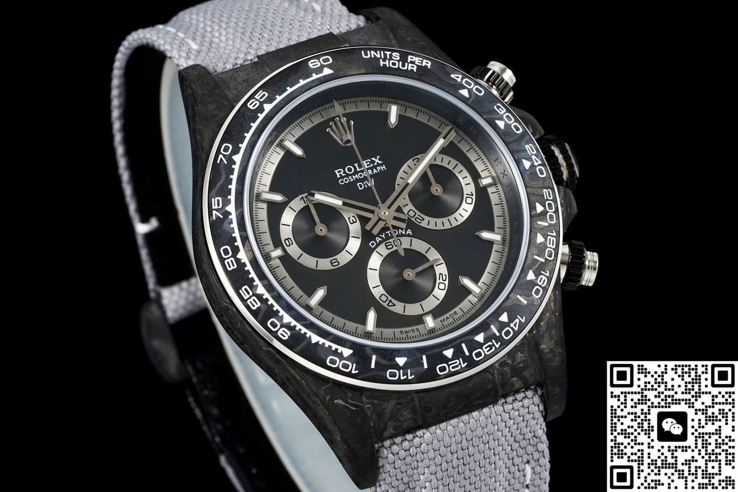 Rolex Daytona DIW Factory Black Carbon Fiber Case