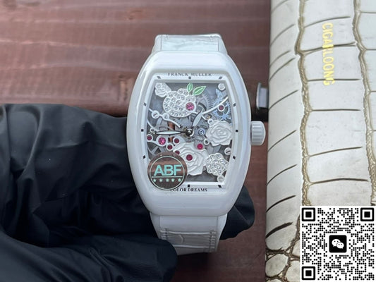 Franck Muller Vanguard V 32 S6 SQT ROSE ABF Factory Alligator Leather Strap