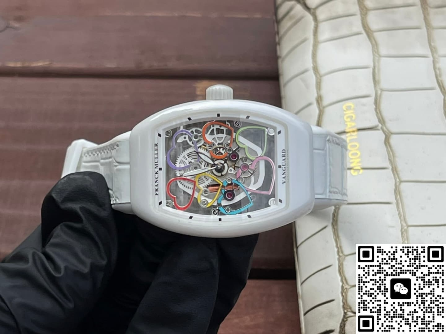 Franck Muller Vanguard V 32 S6 SQT HEART ABF Factory Barrel-Shaped Case