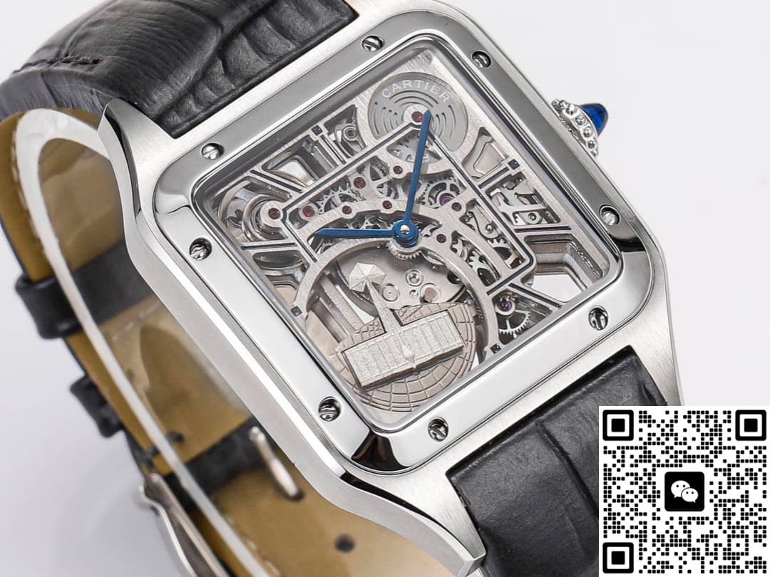 Cartier Santos WHSA0032 CLG Factory Alligator Leather Strap