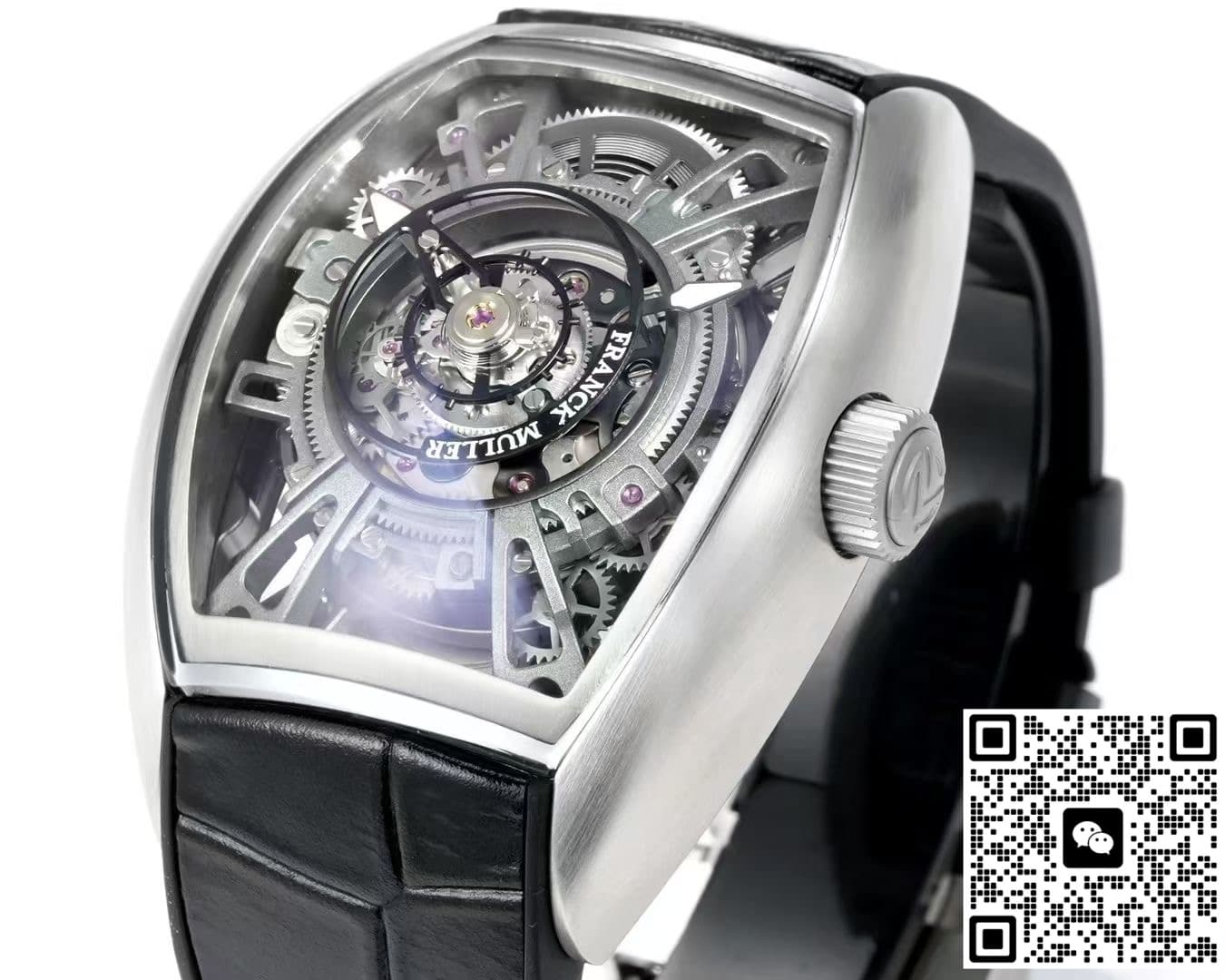 Franck Muller V45 NEW Factory Tourbillon Skeleton Dial