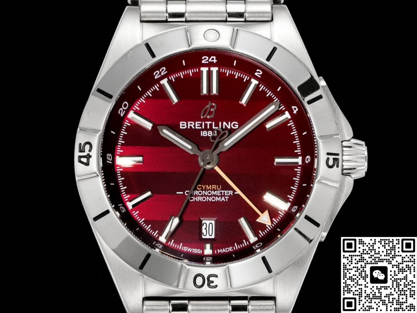 Breitling Chronomat A323988B1K1A1 BLS Factory Date Display