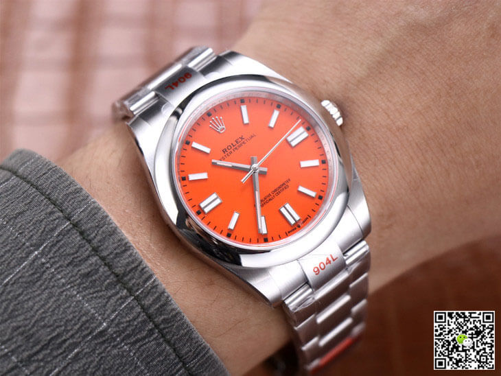 Rolex Oyster Perpetual M124300-0007 41MM EW Factory Coral Red Dial