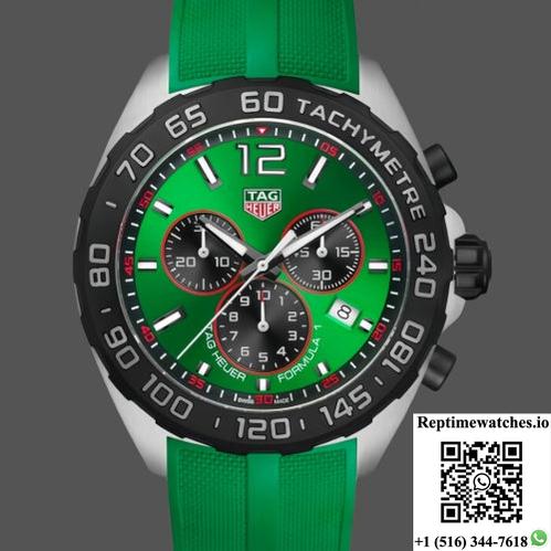 Tag Heuer F1 Caz101Ap.Ft8056 Green Strap-Rep Time Watches