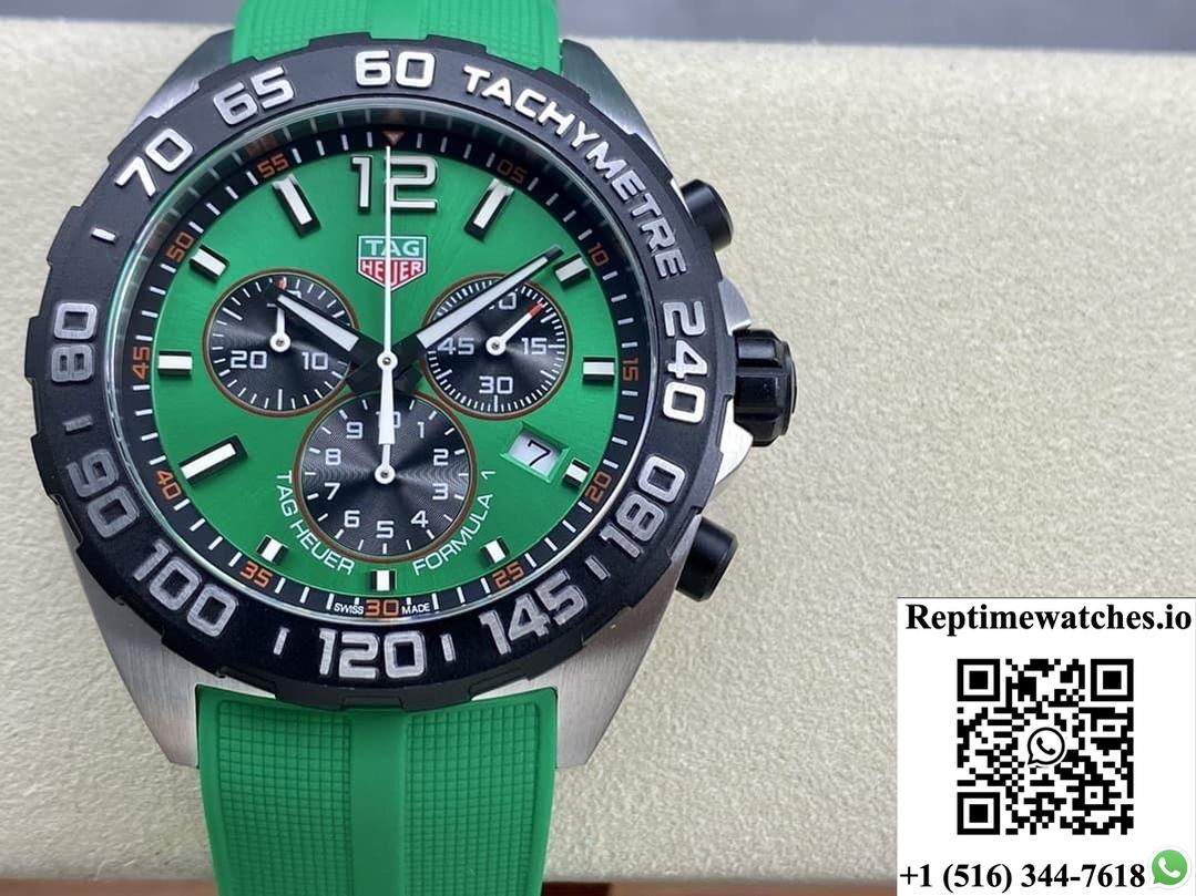 Tag Heuer F1 Caz101Ap.Ft8056 Green Strap-Rep Time Watches