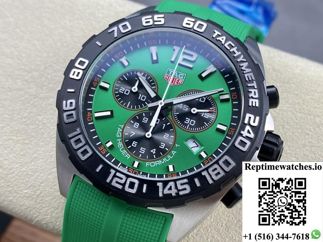 Tag Heuer F1 Caz101Ap.Ft8056 Green Strap-Rep Time Watches