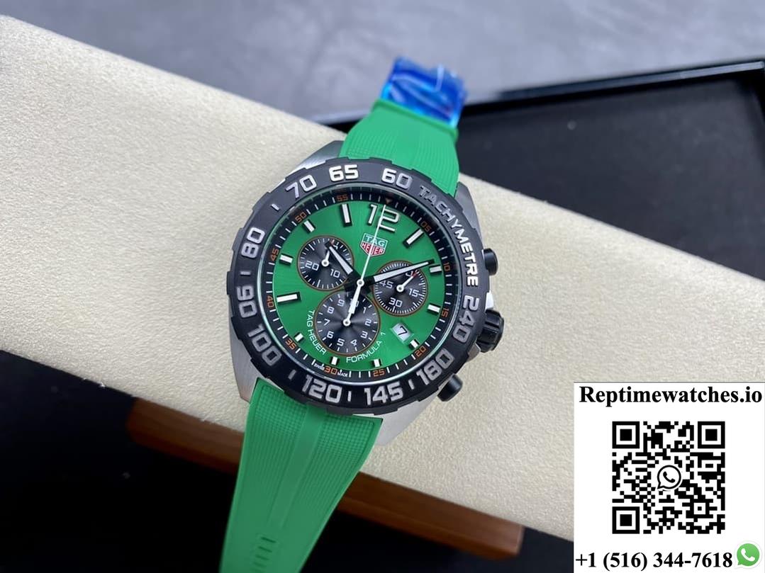 Tag Heuer F1 Caz101Ap.Ft8056 Green Strap-Rep Time Watches
