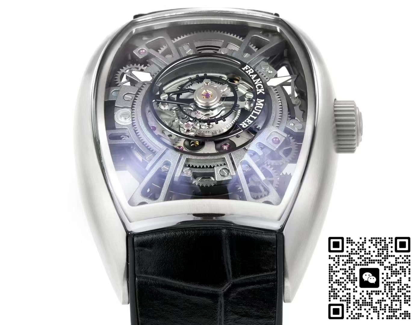 Franck Muller V45 NEW Factory Tourbillon Skeleton Dial