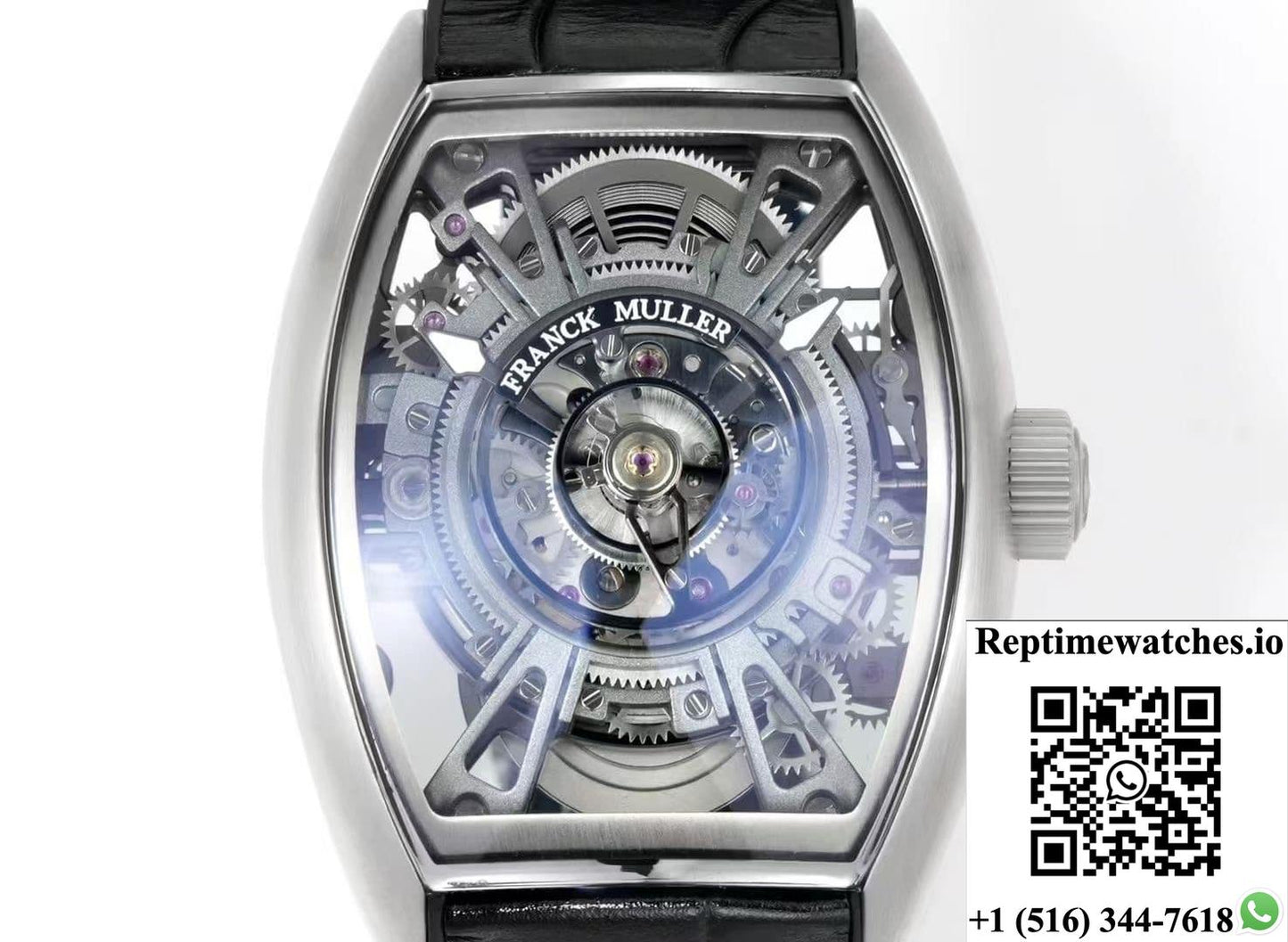 Franck Muller V45 NEW Factory Tourbillon Skeleton Dial