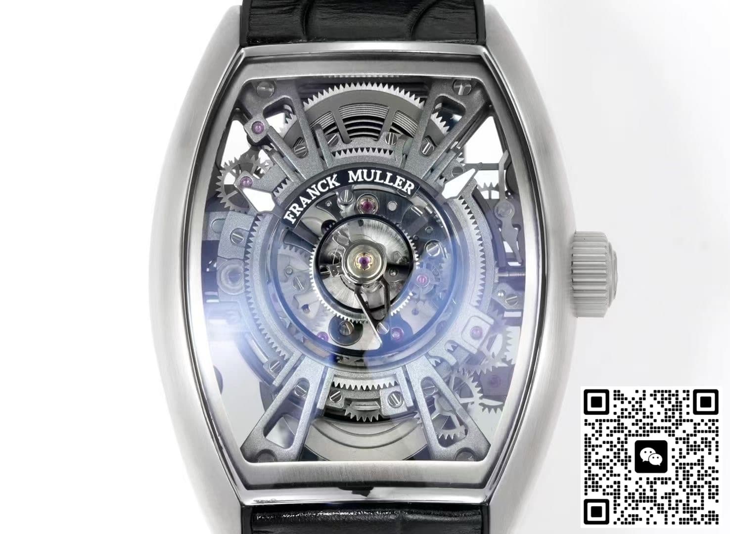Franck Muller V45 NEW Factory Tourbillon Skeleton Dial