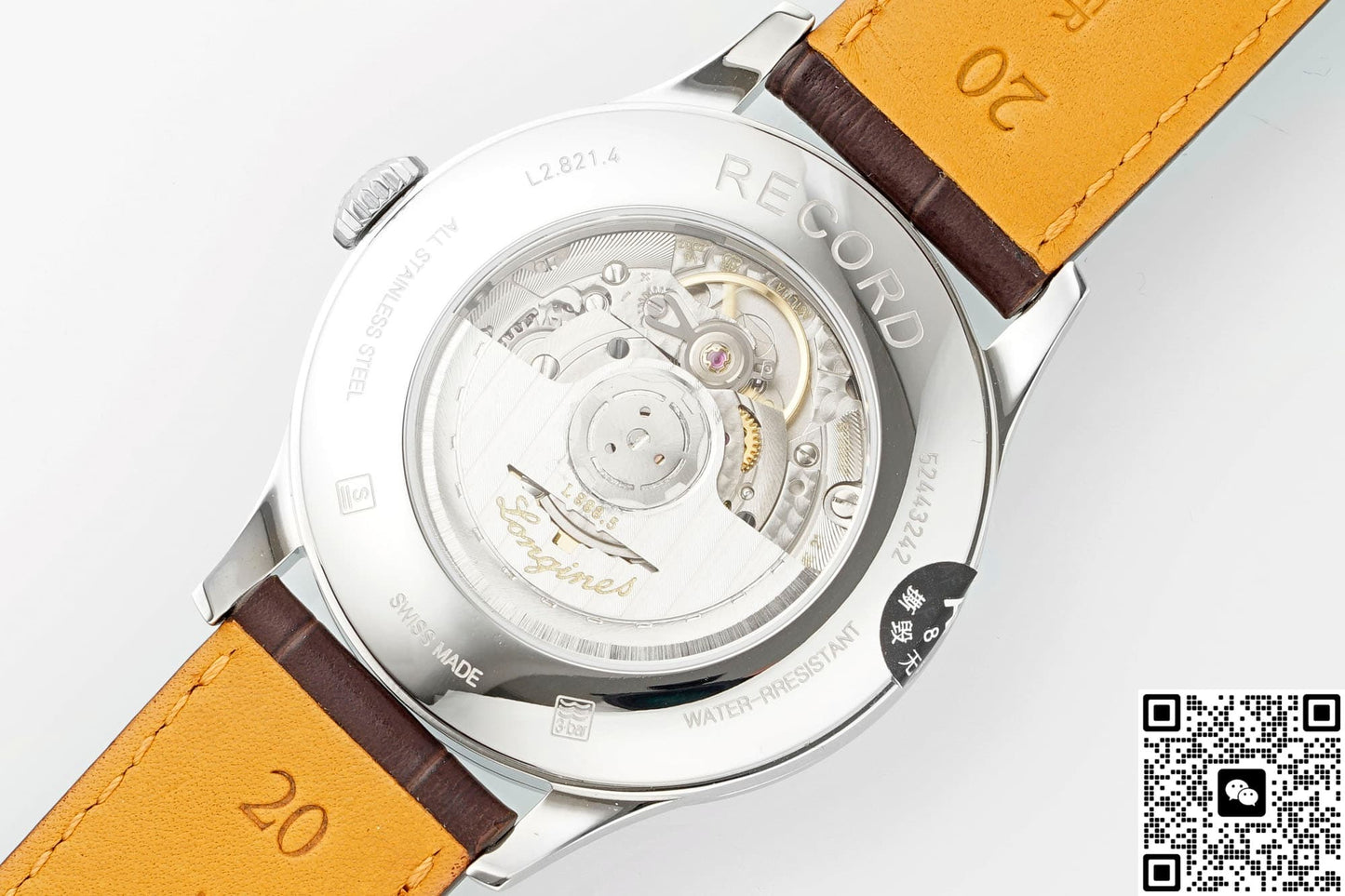 Longines Record Collection L2.821.4.56.2 AF Factory Crocodile Skin