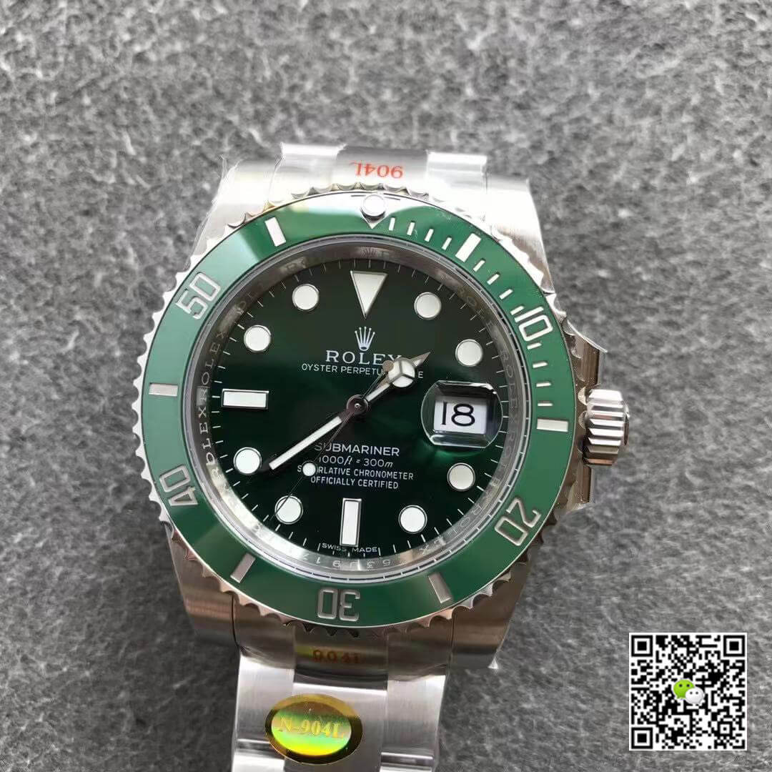 Rolex Submariner 116610LN Noob Factory V12 Green Circle