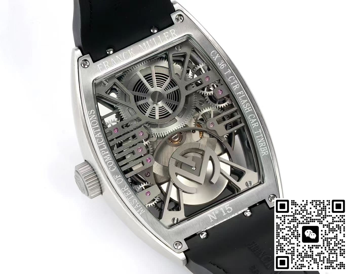 Franck Muller V45 NEW Factory Tourbillon Skeleton Dial