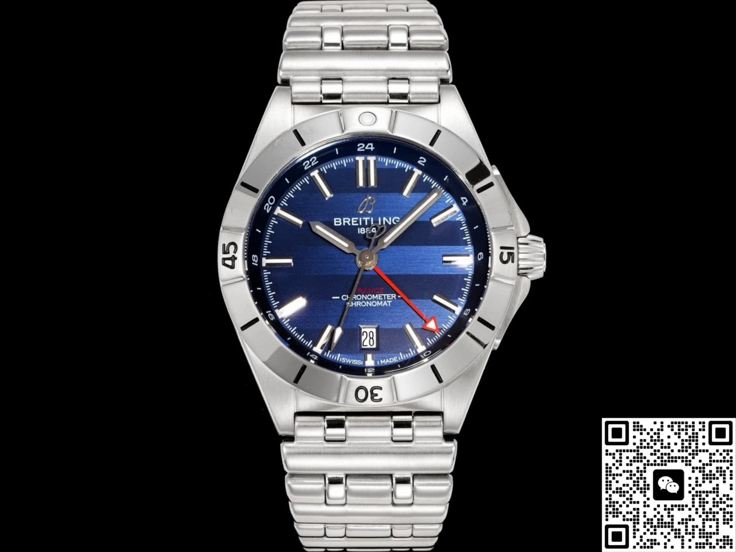 Breitling Chronomat A323989B1C1A1 BLS Factory Dual Time Zone