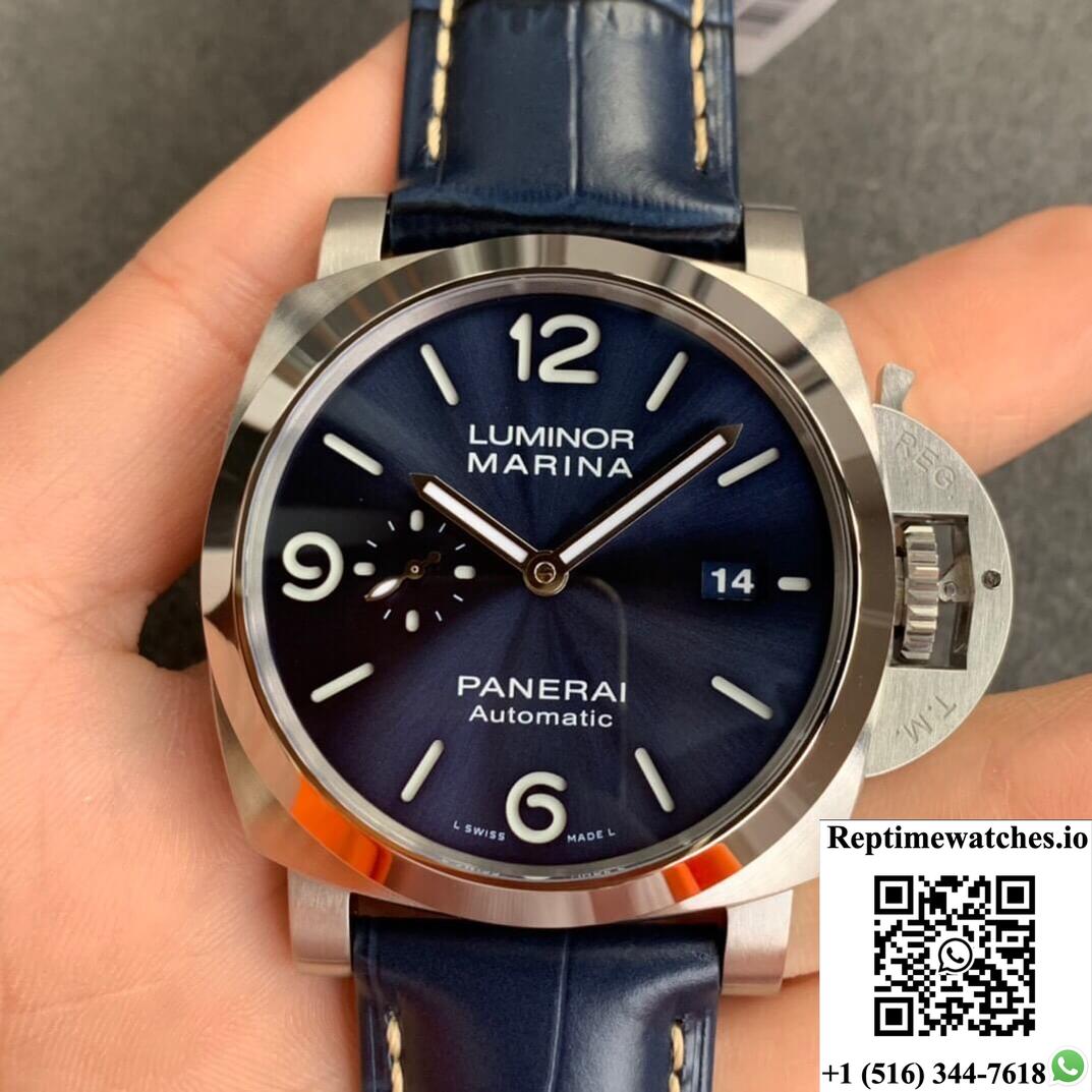 Panerai Luminor Pam01313 Vs Factory Blue Dial-Rep Time Watches