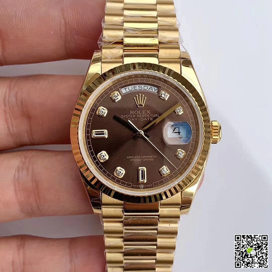 Rolex Day-Date M128238-0022 Yellow Gold EW Factory Gray Dial
