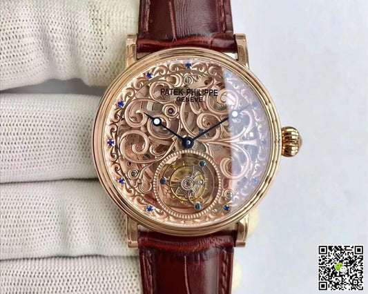 Patek Philippe Tourbillon Rose Gold Skeleton Dial