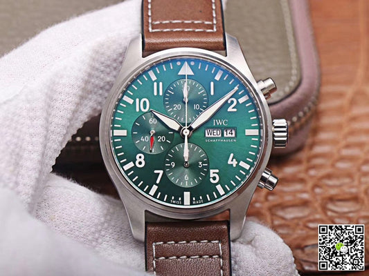 IWC Pilot Chronograph IW377726 ZF Factory Green Dial