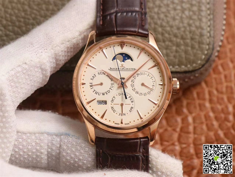Jaeger-LeCoultre Master Ultra Thin Moon Perpetual Calendar 1302520 V9 Factory Rose Gold Case