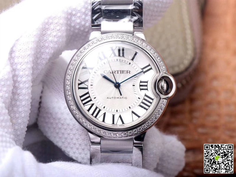 Cartier Ballon Bleu W4BB0017 V6 Factory White Dial
