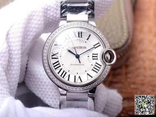 Cartier Ballon Bleu W4BB0017 V6 Factory White Dial