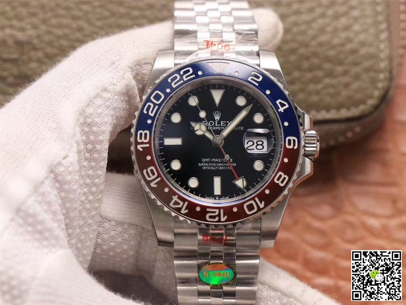 Rolex GMT Master II 126710BLRO-0001 Noob Factory Black Dial