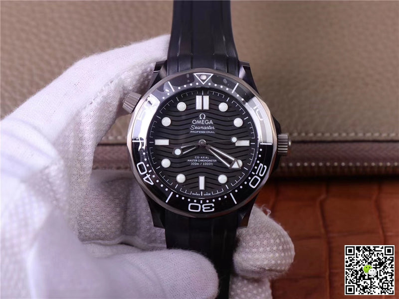 Omega Seamaster Diver 300M Black Ceramic 210.92.44.20.01.001 VS Factory Black Dial