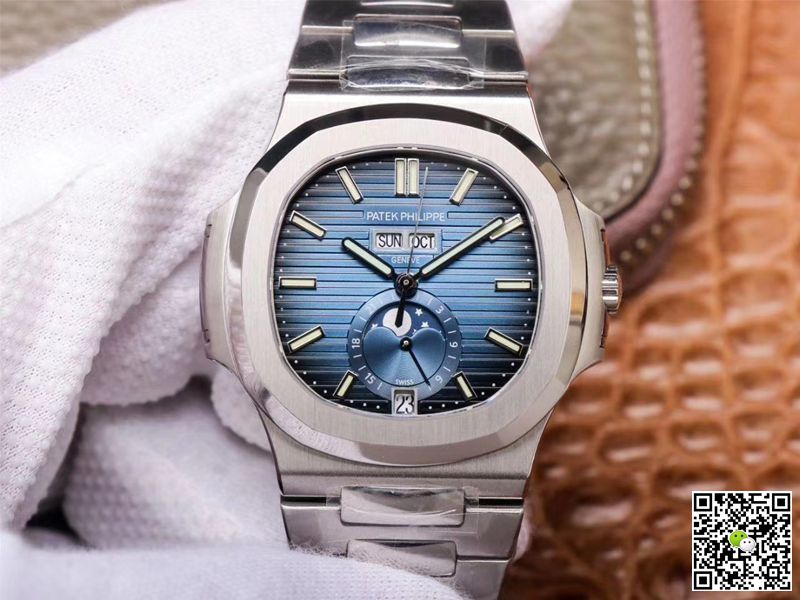 PF Factory Patek Philippe Nautilus 5726/1A-014 Moonphase Blue Gradient Black Dial