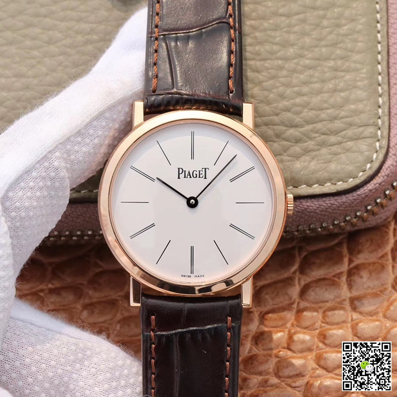 Piaget Altiplano Mecanique P10584 G0A31114 MKS Factory Rose Gold White Dial